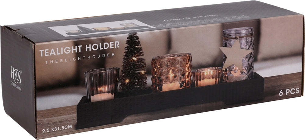 6 Piece Tealight Holder Set