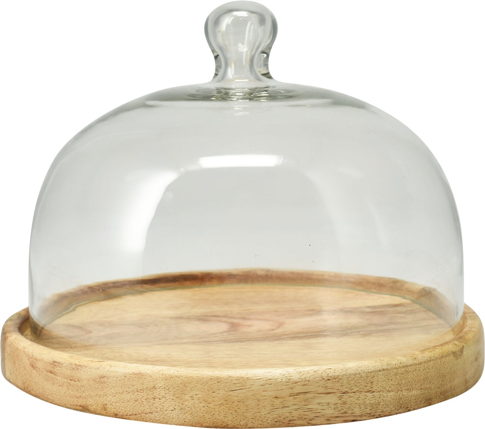 Cake Dish With Glass Dome 20cm