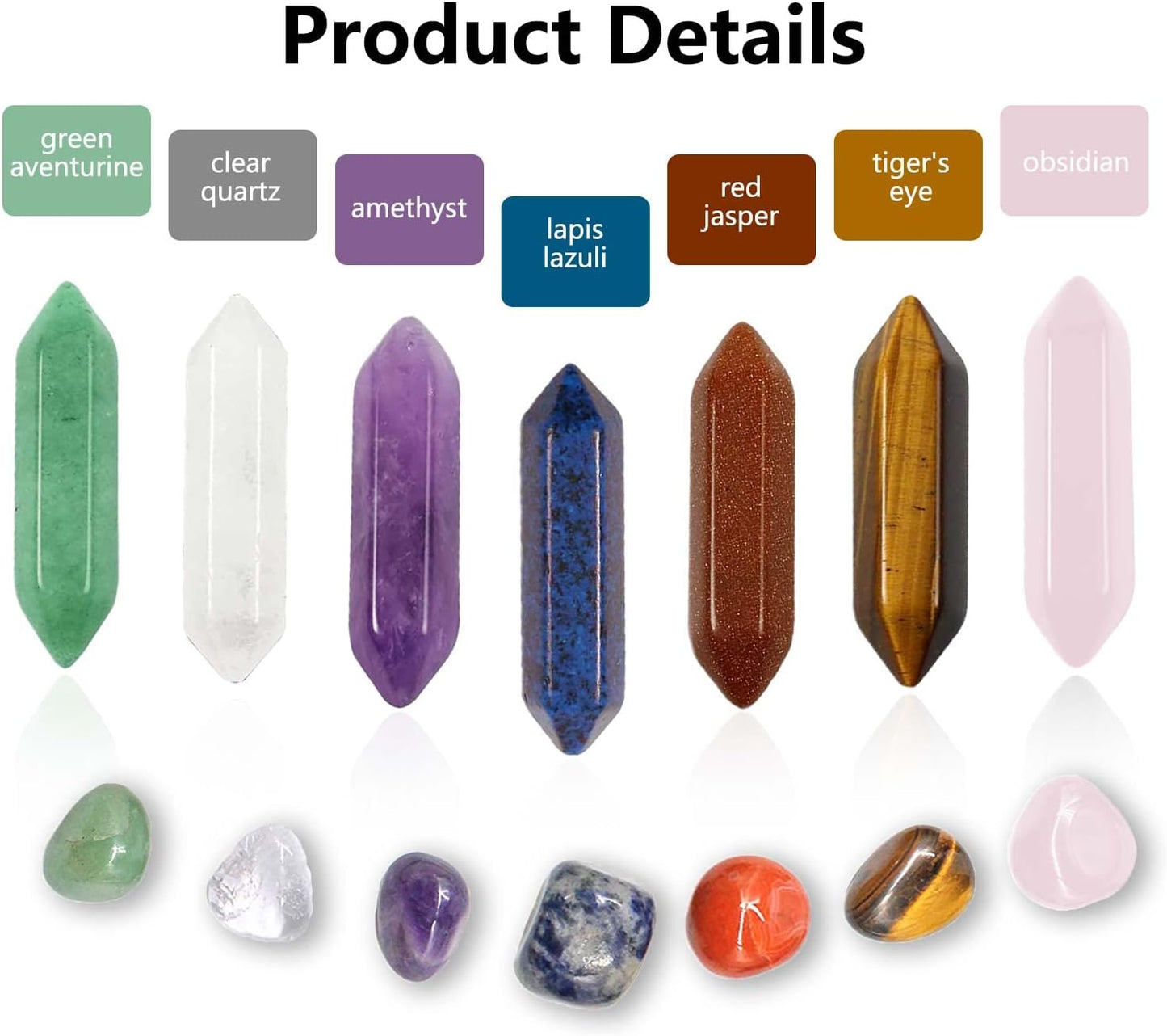 14pcs Chakra Crystal Healing Stone Boxed Gift Set