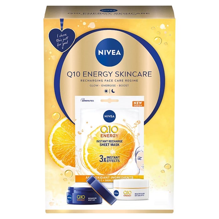 Nivea Q10 Energy Skincare Recharging Face Care Regime Giftset