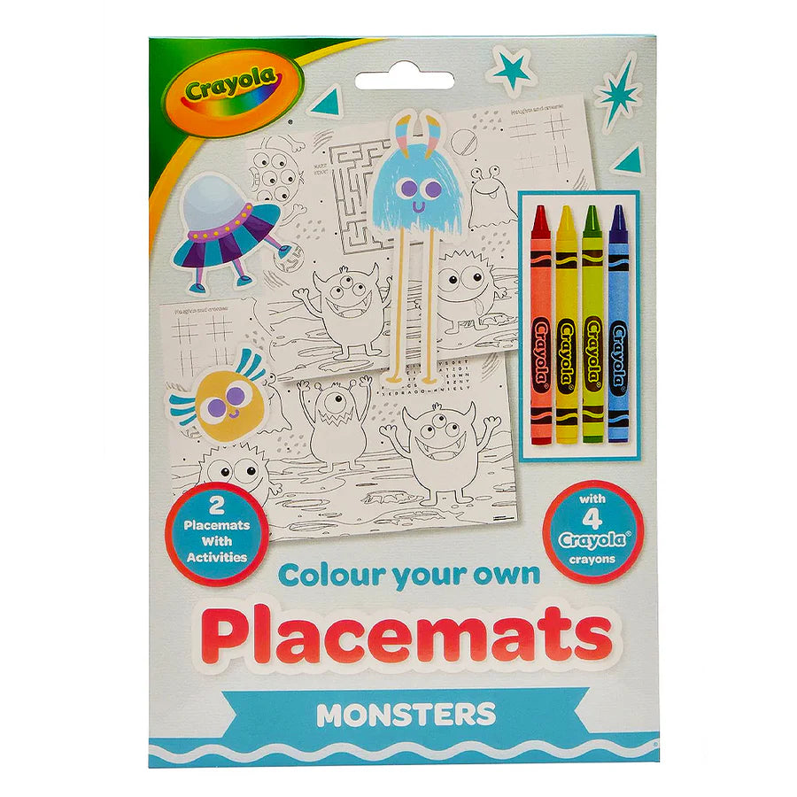 Crayola Colour Your Own Placemats & 4 Crayons