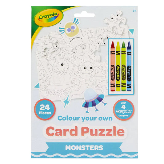 Crayola Colour Your Own Card Puzzle & 4 Crayons