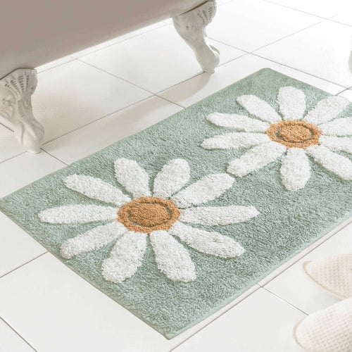 Fluer Design 100% Cotton Bath Mat