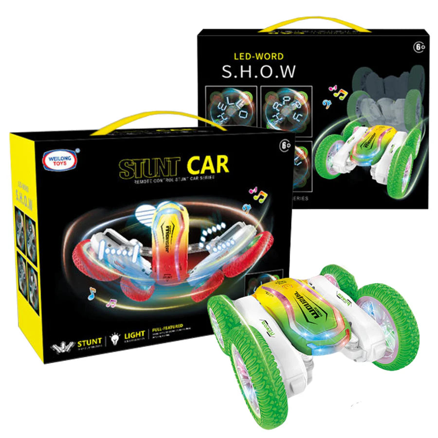 Remote Control LED Word Show 360 Spinning Light Up RC Car