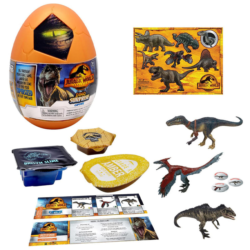 Jurassic World Dominion Captivz Mystery Dinosaur Surprise Egg