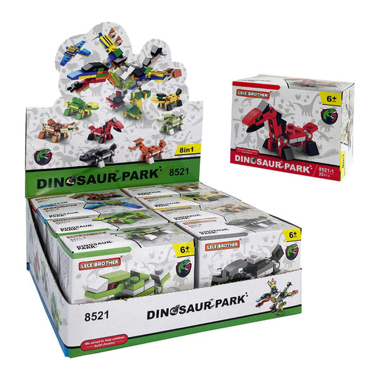 Dinosaur Park Buildable Block Figure Set