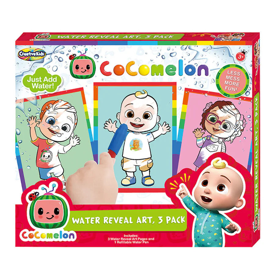 Cocomelon Water Reveal Art 3pk Kit