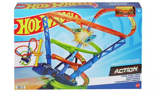 Hot Wheels Action Spiral Speed Crash Playset