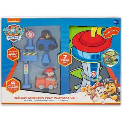 Paw Patrol Felt Mat and Vehicles Set