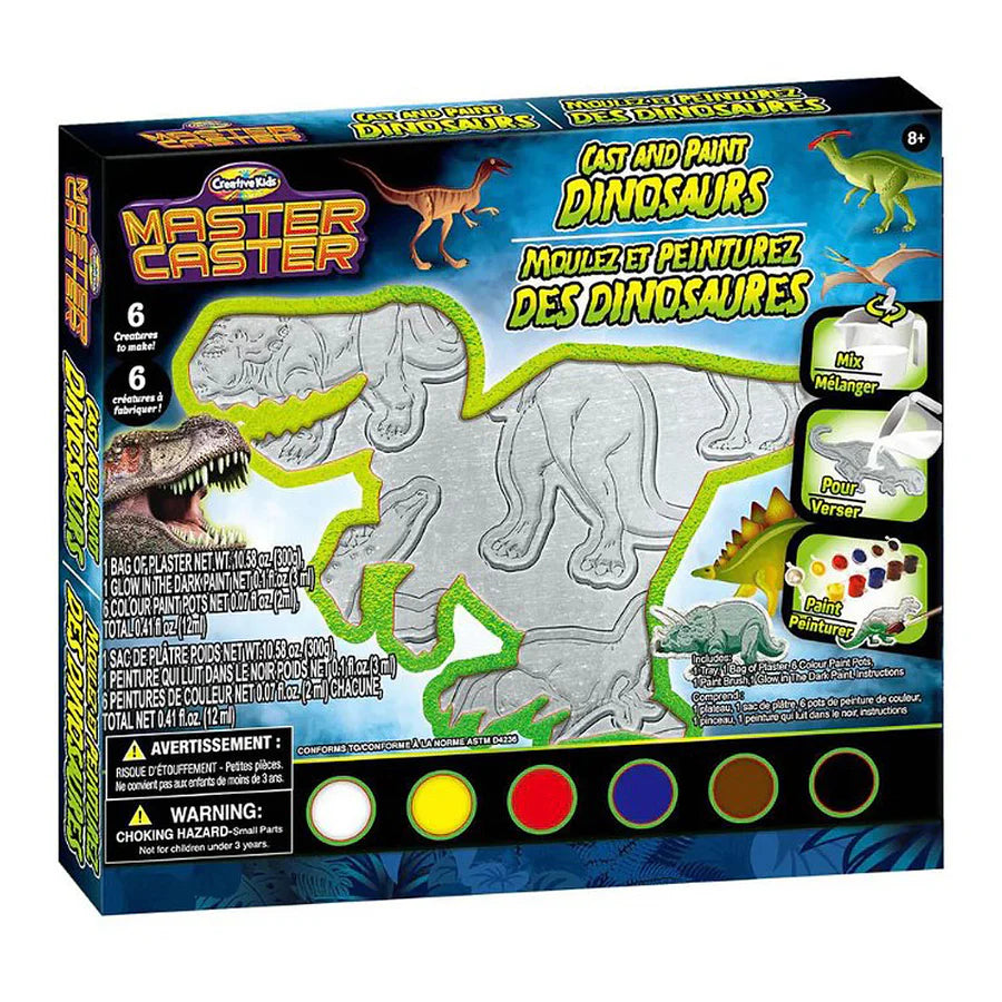 Master Caster Cast & Paint Dinosaurs Craft Kit