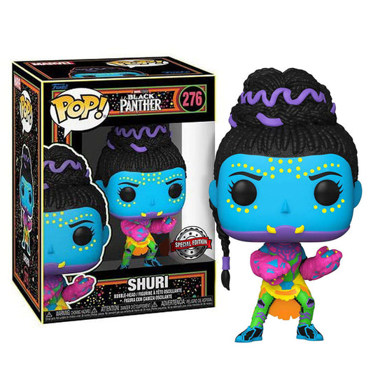 Funko POP Marvel Black Panther Shuri Collectible Vinyl Figure - Black Light Edition