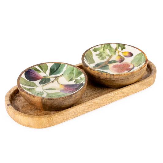 Set Of 2 Fig Dipping Bowls