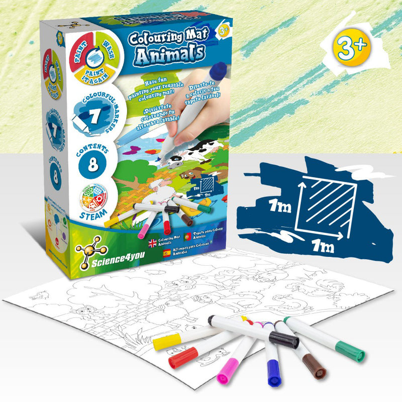 Science4You Washable Colouring Mat With Markers