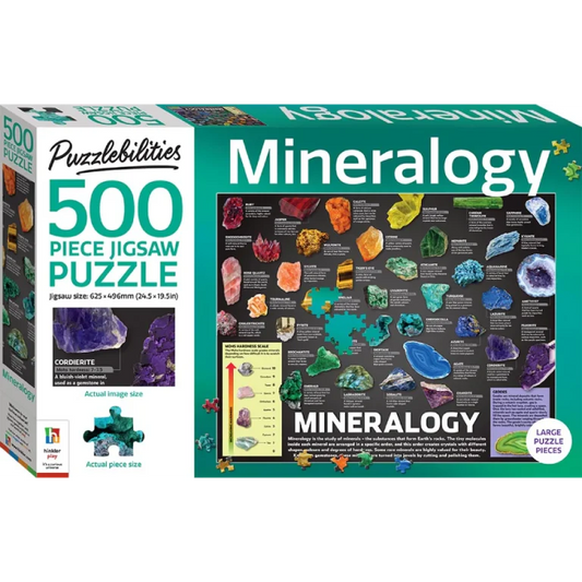 Mineralogy Jumbo Deluxe 500pc Jigsaw Puzzle Set