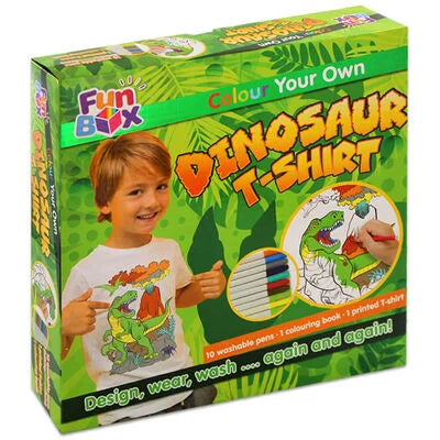 Colour Your Own Dinosaur T Shirt Kit