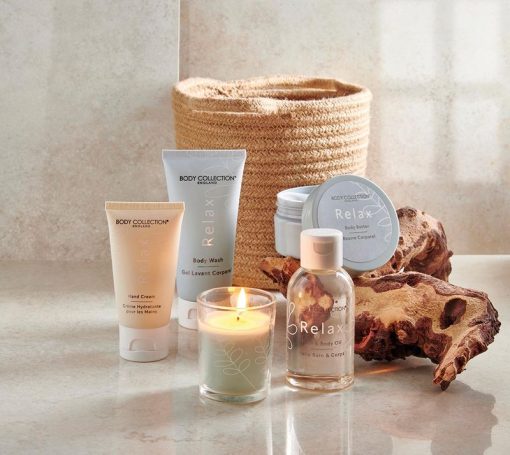 Body Collection Relax Basket Body Care Gift Set