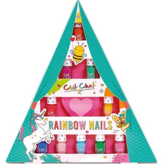 Chit Chat Rainbow Nails Nail Polish Gift Set