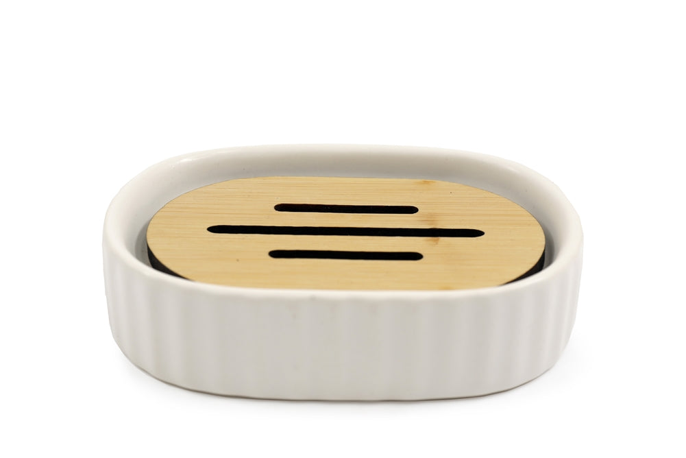 Ribbed Soap Dish 12.5cm