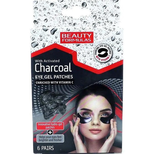 Beauty Formulas Charcoal Eye Gel Patches 6 Pairs