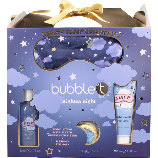 Bubble T Nightea Night Beauty Sleep Essentials Gift Set