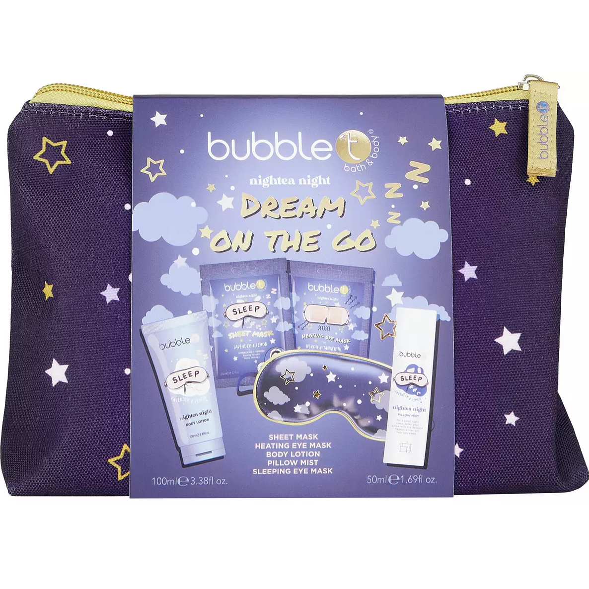 Bubble T Nightea Night Dream On The Go Gift Set