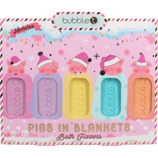 Bubble T Novletea Pigs In Blankets Bath Fizzers Gift Set