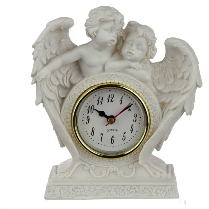 Peace of Heaven Endless Love Cherub Mantle Clock