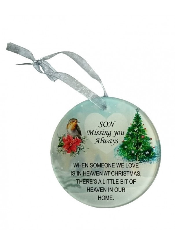 Remembrance Hanging Robin Disc