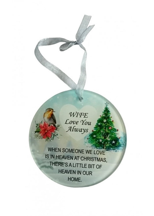 Remembrance Hanging Robin Disc