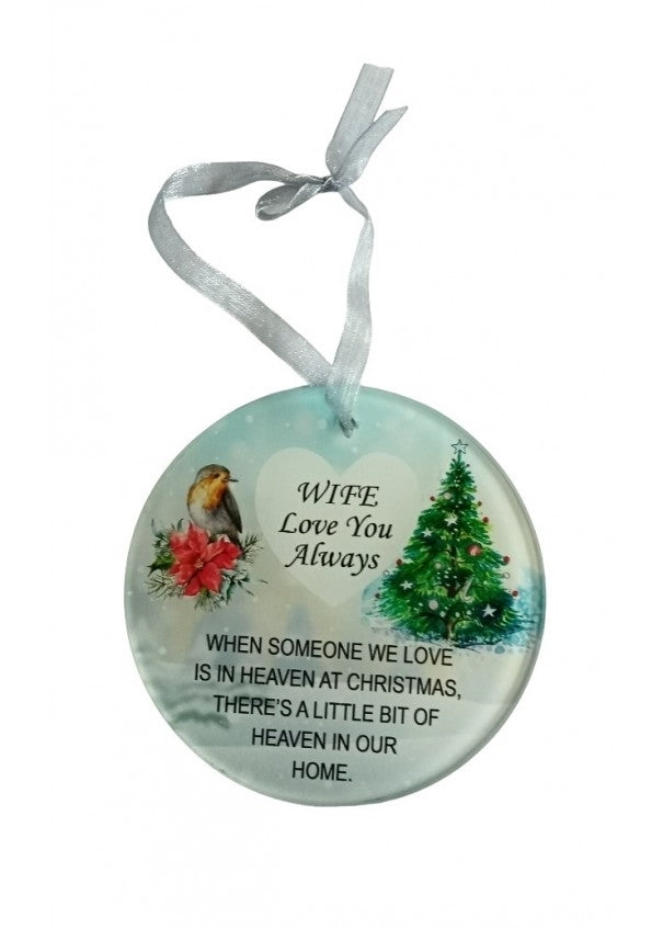 Remembrance Hanging Robin Disc