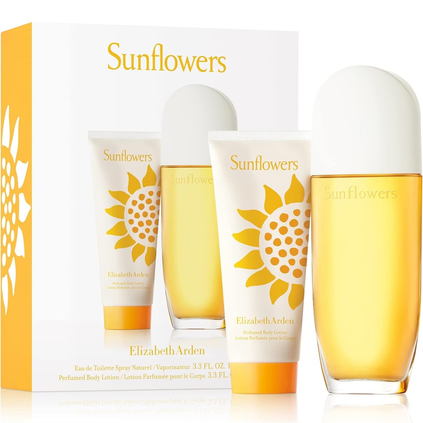 Elizabeth Arden Sunflowers Eau de Toilette Perfume 100ml + Body Lotion 100ml Gift Set