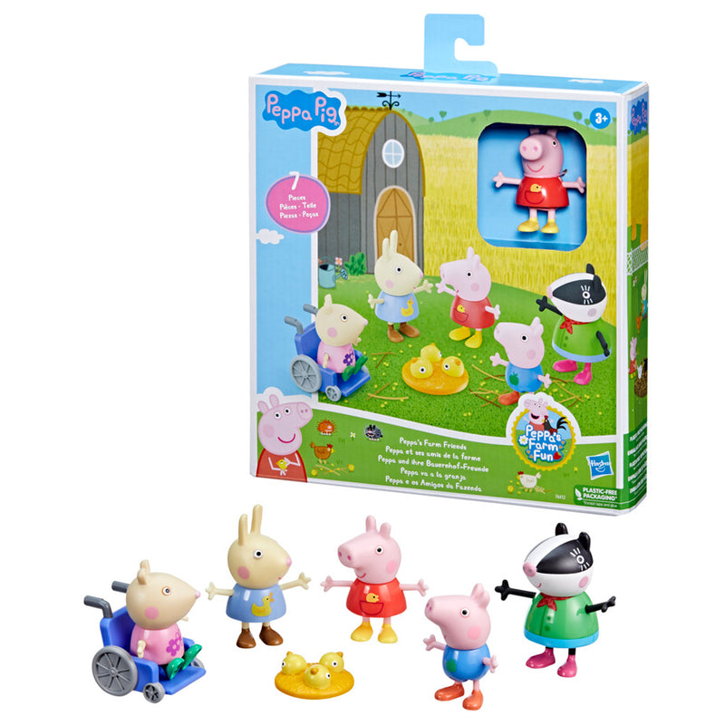 Peppa Pig Peppa's Farm Friends 7pc Figure Play Set