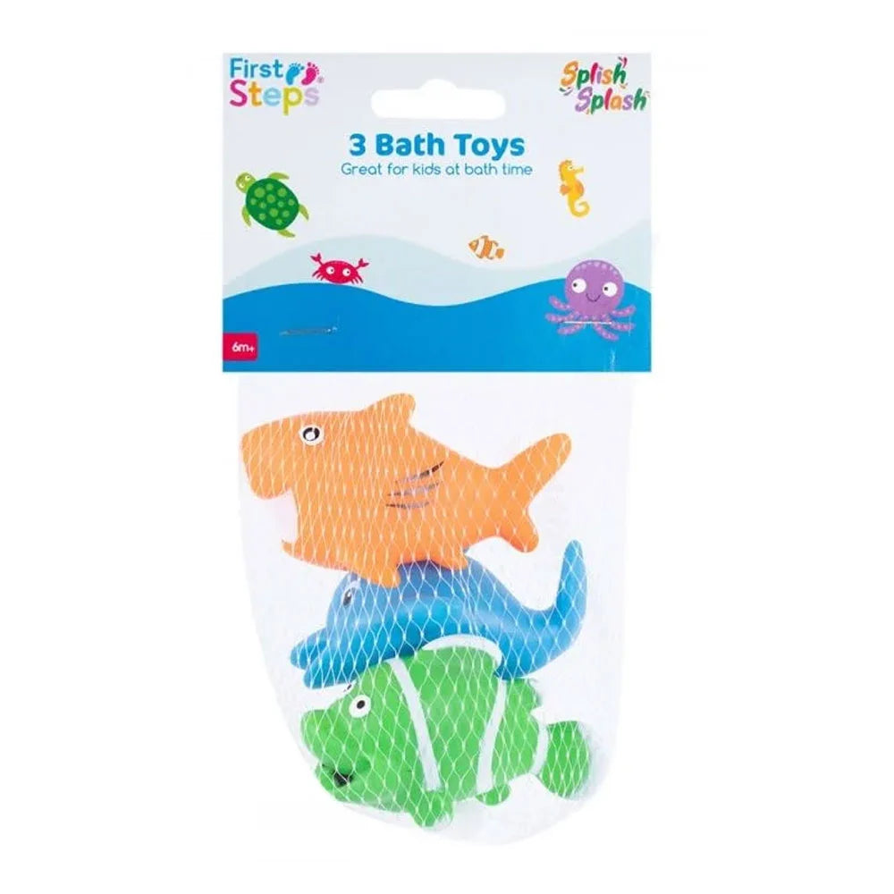 First Steps Fish Bath Toys 3pcs