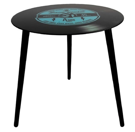 50cm Retro Record Table - Blue