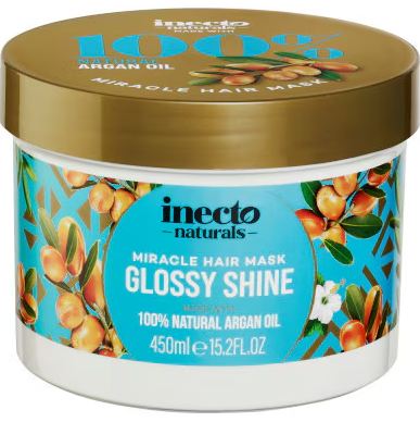 Inecto Naturals Argan Oil Glossy Shine Miracle Hair Mask 450ml