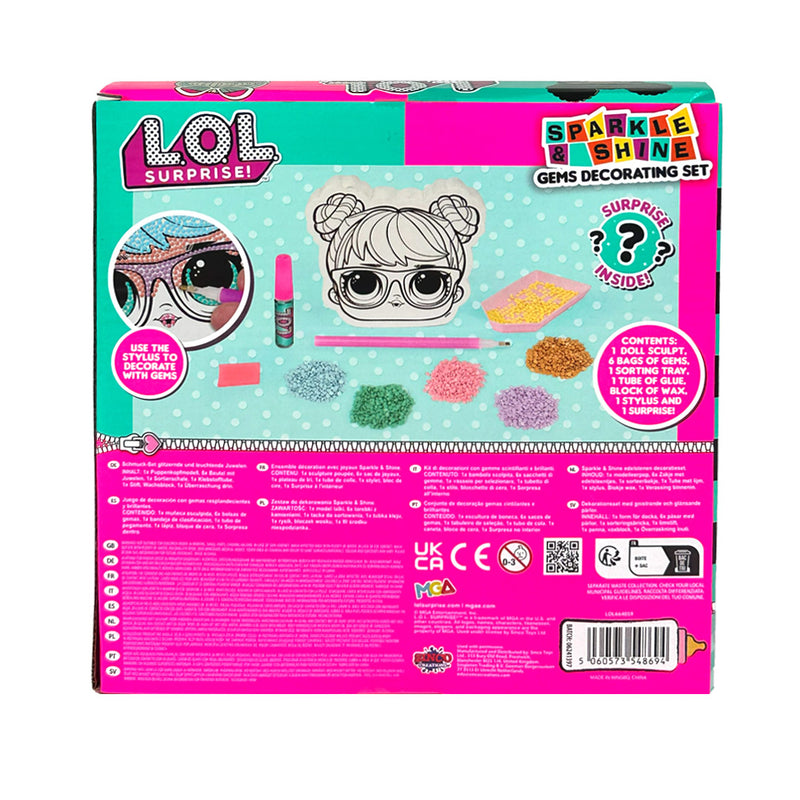 LOL Surprise Sparkle & Shine Gem Decorating 12pc Craft Kit