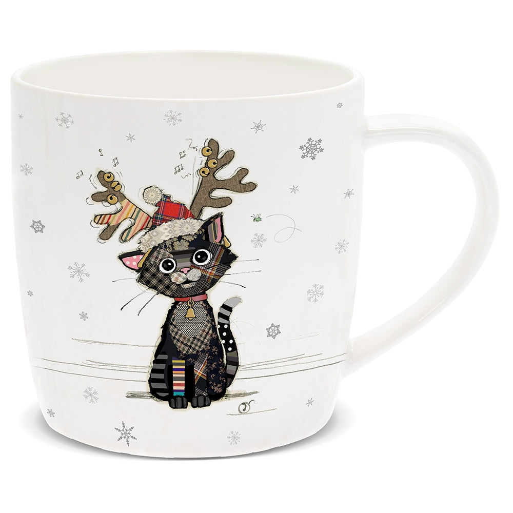 Festive Bug Art Ceramic Breakfast Mug