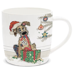 Festive Bug Art Ceramic Breakfast Mug