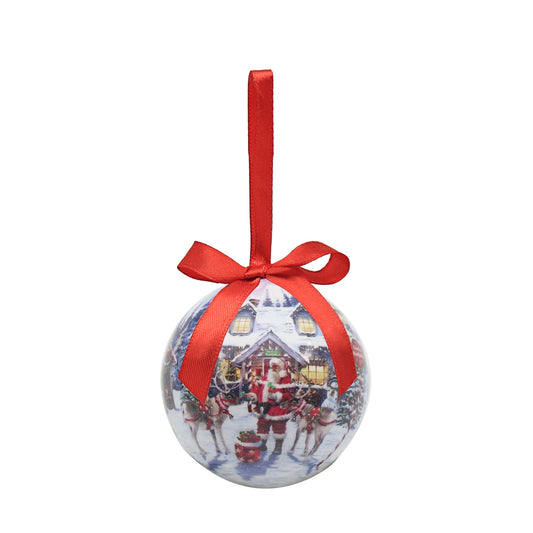 Set Of 6 Santa Baubles