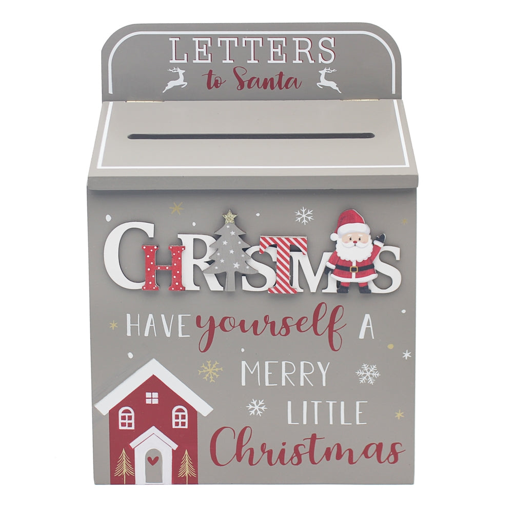 Wooden Letters To Santa Box 30cm