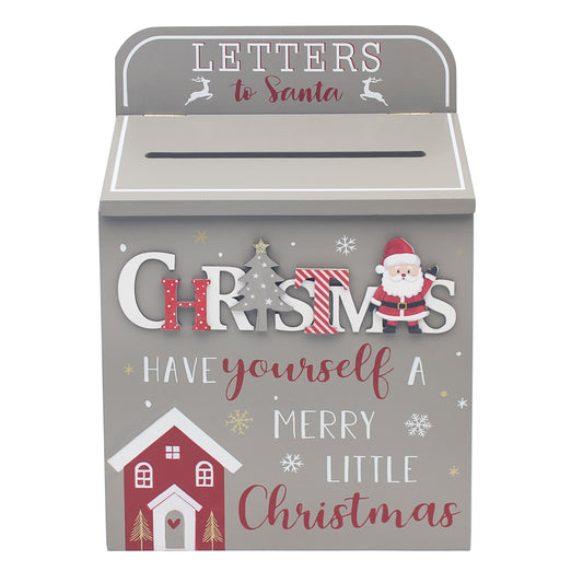 Wooden Letters To Santa Box 30cm