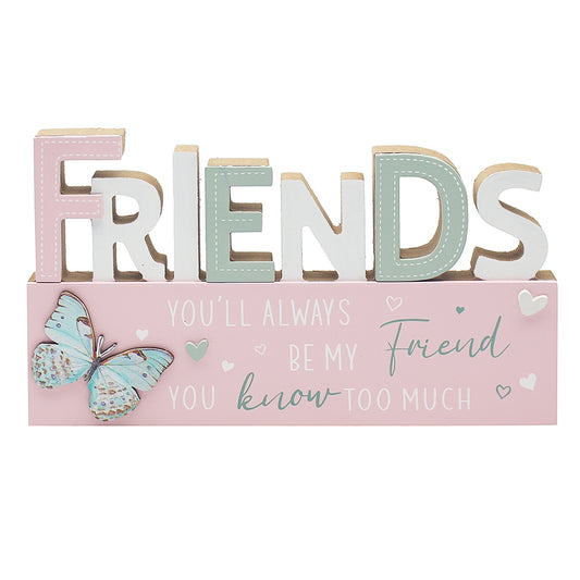 3D Text Mantle Plaque - Friends 24cm