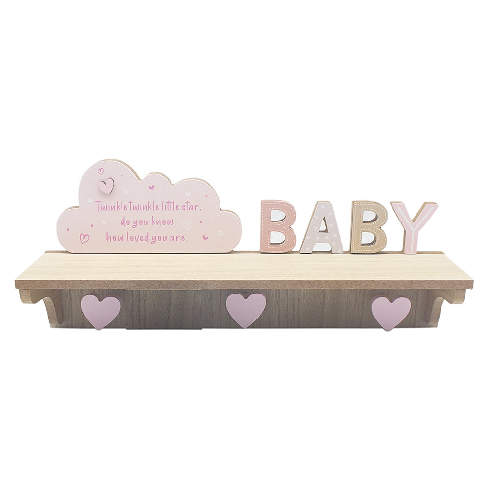 Baby Wall Shelf With Hooks