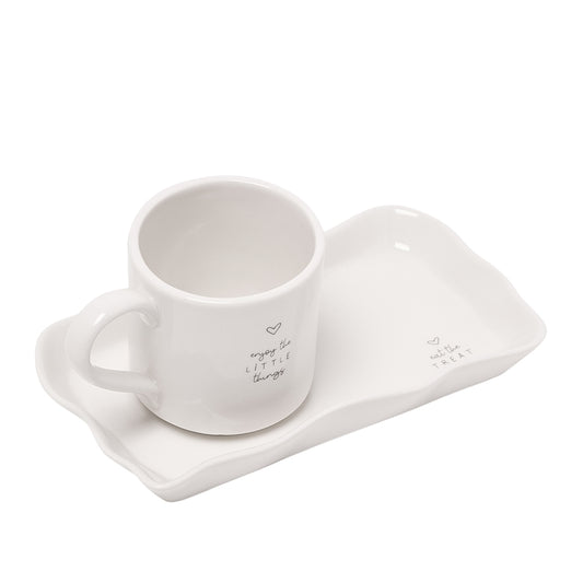 Moments Ceramic Mug And Tray Set