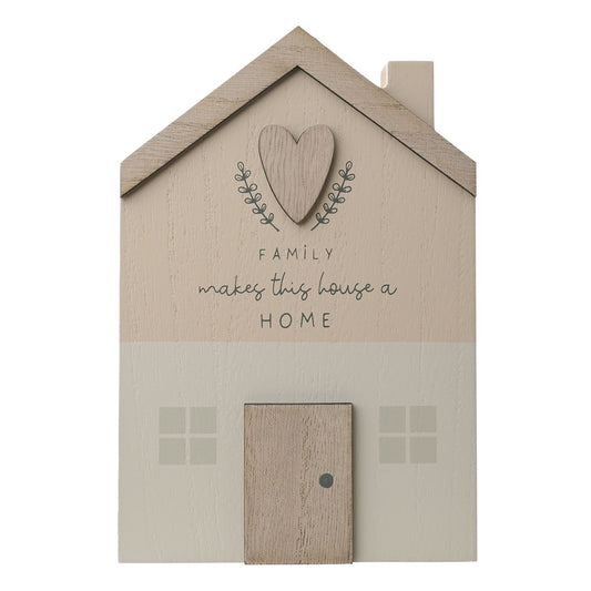 Moments House Plaque - Family 19cm