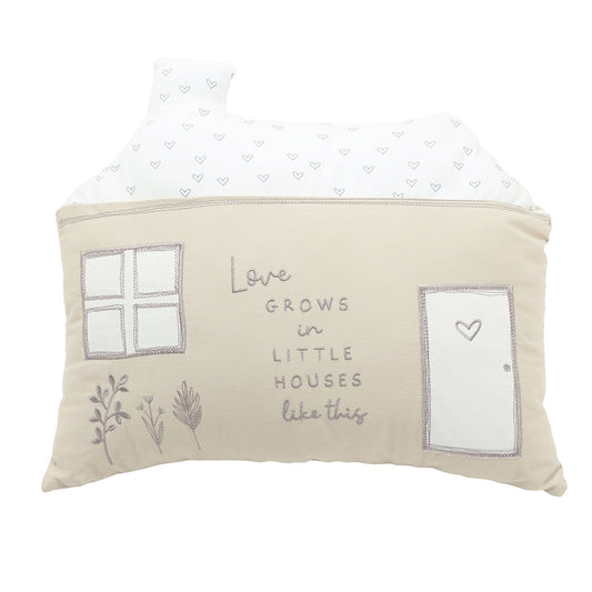 Moments House Shaped Cushion - Love Grows