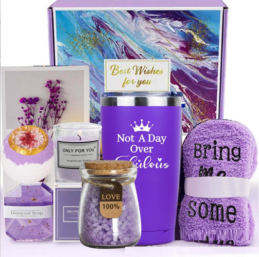 Purple Lavender Special Pamper Gift Boxed Set