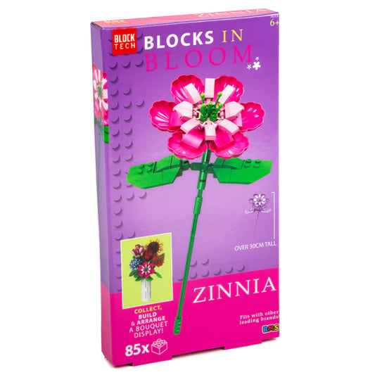 Block Tech Blocks In Bloom Zinnia Flower 85pc Building Brick Set