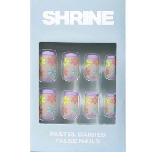 Shrine Beauty False Nails 20pcs pack – Pastel Daisies