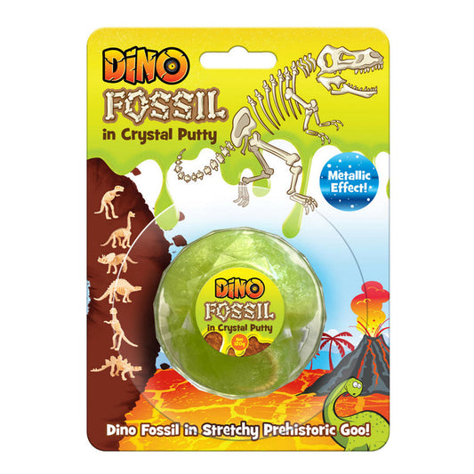 Dino Fossil Skeleton In Crystal Putty